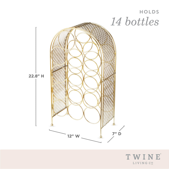 Trellis 14 Bottle Wine Rack by Twine (10251)