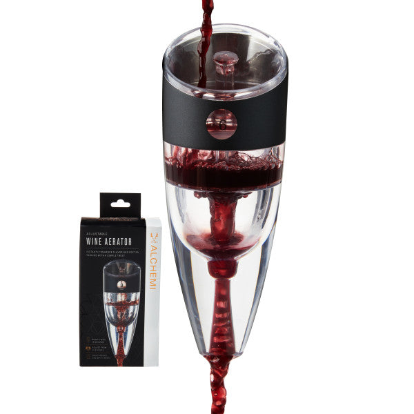 Alchemi Adjustable Aerating Wine Pourer by Viski (11134)