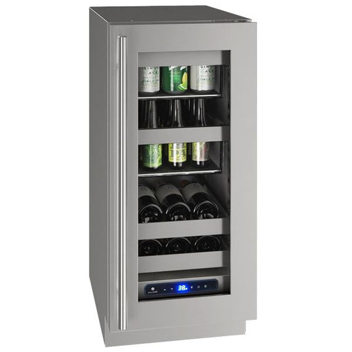 U-Line - 15" Built-in/Freestanding 5 Class Slide & Secure™ Beverage Center (UHBV515)