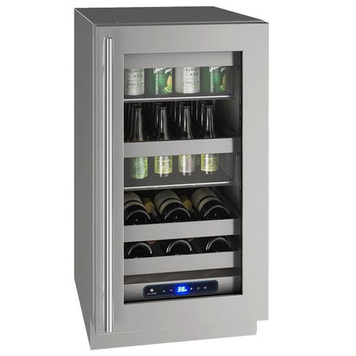 U-Line - 18" Built-in/Freestanding 5 Class Slide & Secure™ Beverage Center (UHBV518)