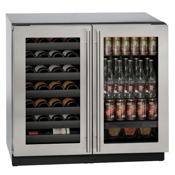 U-Line - 36" 3000 Series Beverage Center w/ French Door (3036BVWC)