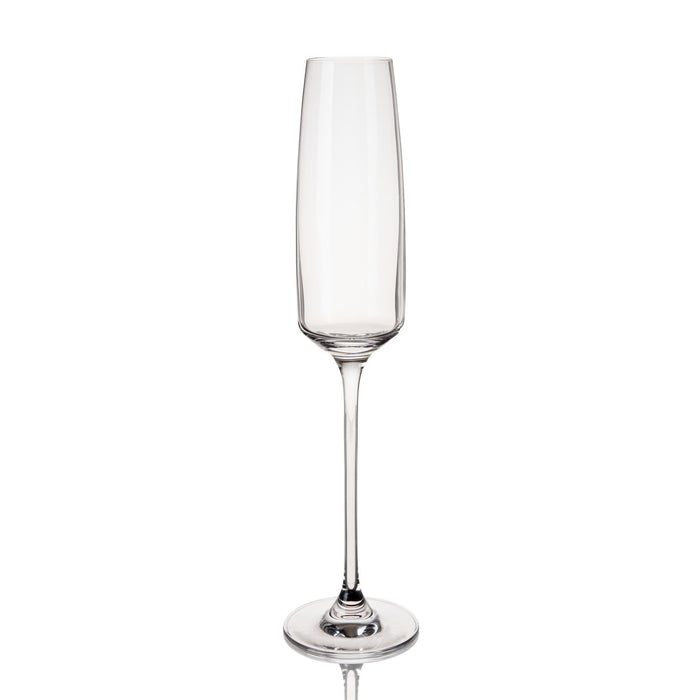 Reserve Julien Crystal Flute Glasses By Viski (set of 4)