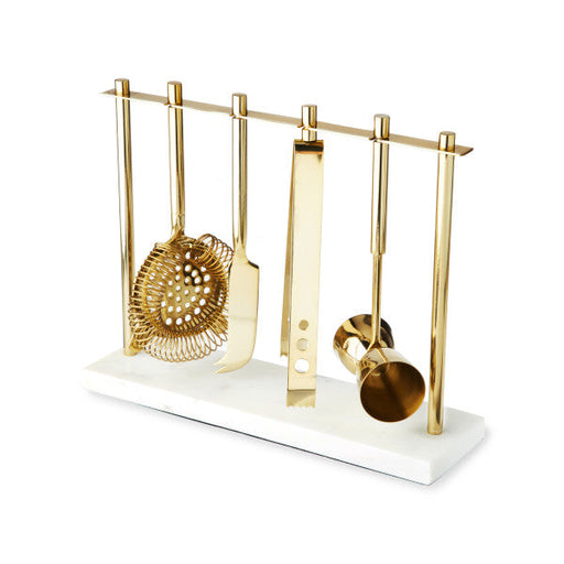 Gold & Marble Bar Tool Set by Twine (10611)