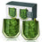 Double Walled Aurora Tumblers in Green set of 2 by Viski (11189)