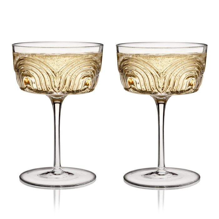 Deco Beau Crystal Coupes Viski® (11385)