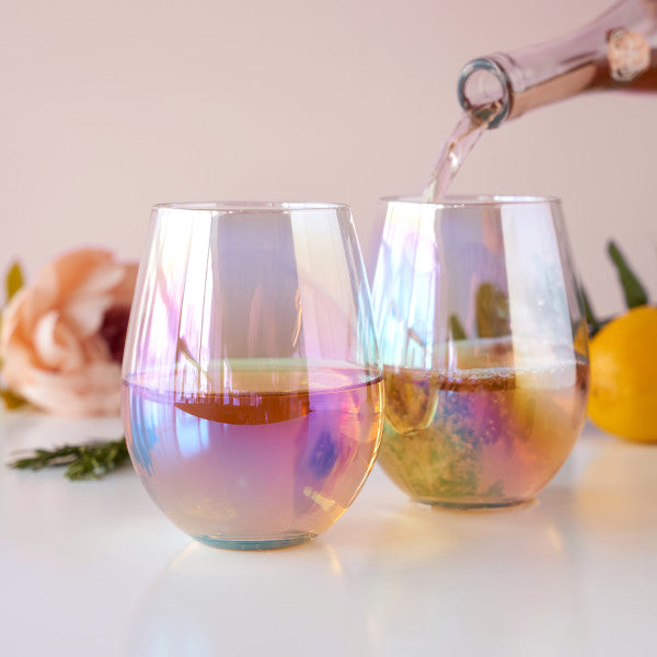 Luster Stemless Wine Glass Set by Twine (10609)