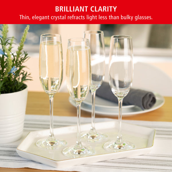 Spiegelau Salute 7.4 oz Champagne flute set of 4 (4720175)