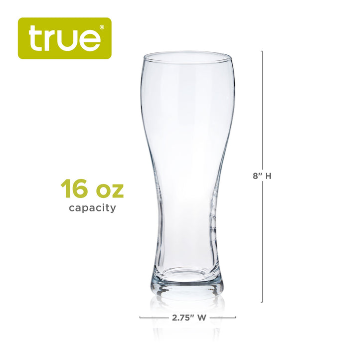 Wheat Beer Glasses, Set of 4 by True (9954)