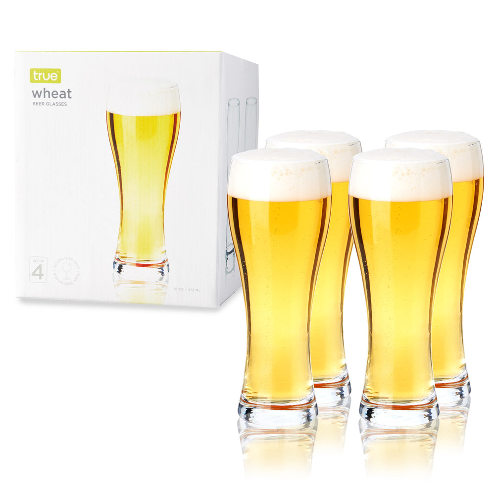 Wheat Beer Glasses, Set of 4 by True (9954)