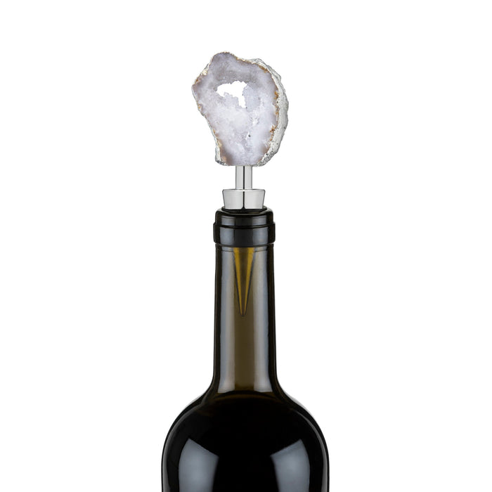 White Geode Bottle Stopper by Twine Living® (7925)