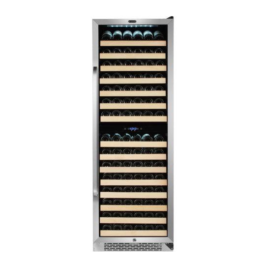 Whynter - 24" 164-Bottle Dual-Zone Stainless Steel Wine Cooler (BWR-1642DZ)