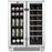 Whynter - 24" 20-Bottle/60 Can Dual-Zone French Door Wine & Beverage Center (BWB-2060FDS)