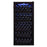 Whynter - 24" 124-Bottle Single-Zone Freestanding Black Wine Cooler (FWC-1201BB)