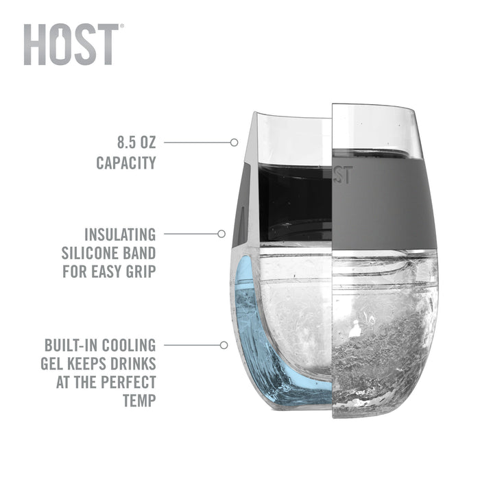 Wine FREEZE Translucent Cooling Cups by HOST