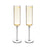 Laurel Champagne Flutes by Viski (10892)