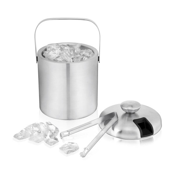 Stainless Steel Ice Bucket with Tongs by True (10078)