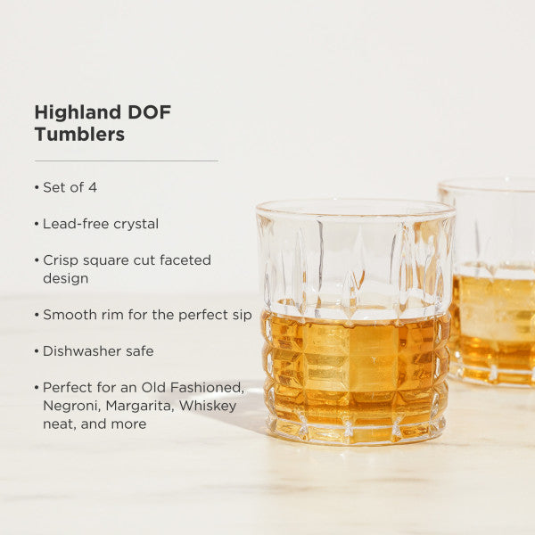 Highland DOF Tumblers set of 4 (10627)