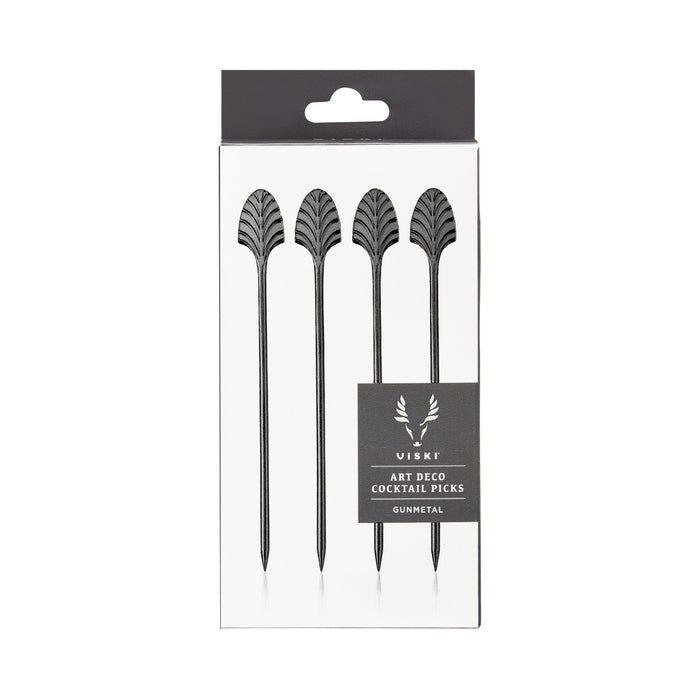 Gunmetal Deco Cocktail Picks by Viski® (9577)