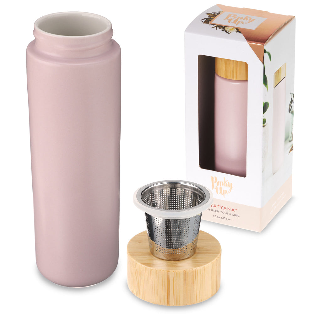 Tatyana Ceramic To-Go Infuser Mug in Lavender by Pinky Up (10921)