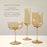 Tulip Stemmed Wine Glass in Amber by Twine Living (10878)