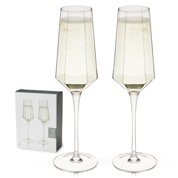 Seneca Stemmed Champagne Flute by Viski (11081)