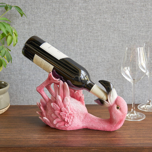 Polyresin Flirty Flamingo Bottle Holder by True (5302)