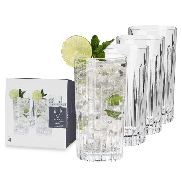 Reserve European Crystal Highball Tumblers by Viski® (10108)