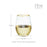 Starlight Stemless Wine Glass Set by Twine® (10484)